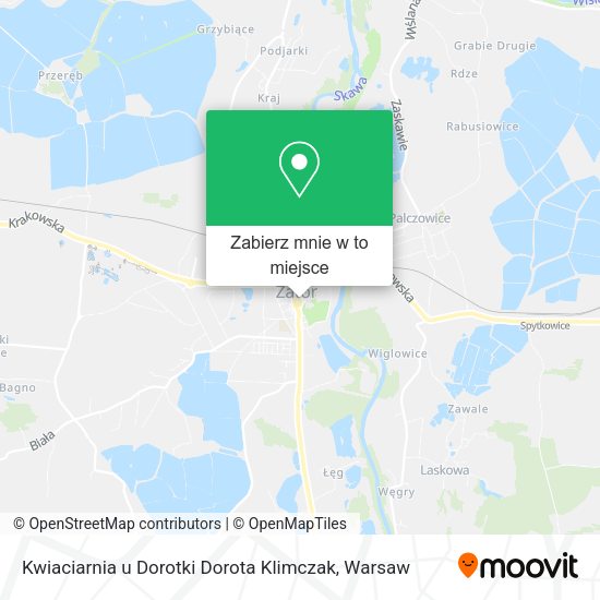 Mapa Kwiaciarnia u Dorotki Dorota Klimczak