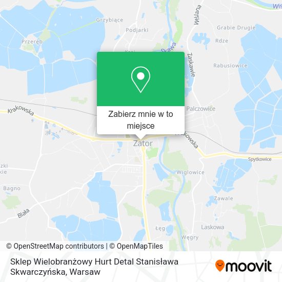 Mapa Sklep Wielobranżowy Hurt Detal Stanisława Skwarczyńska