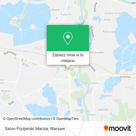 Mapa Salon Fryzjerski Mariza