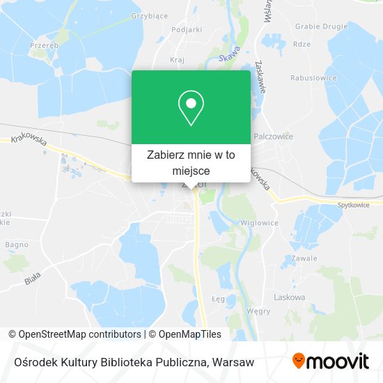 Mapa Ośrodek Kultury Biblioteka Publiczna