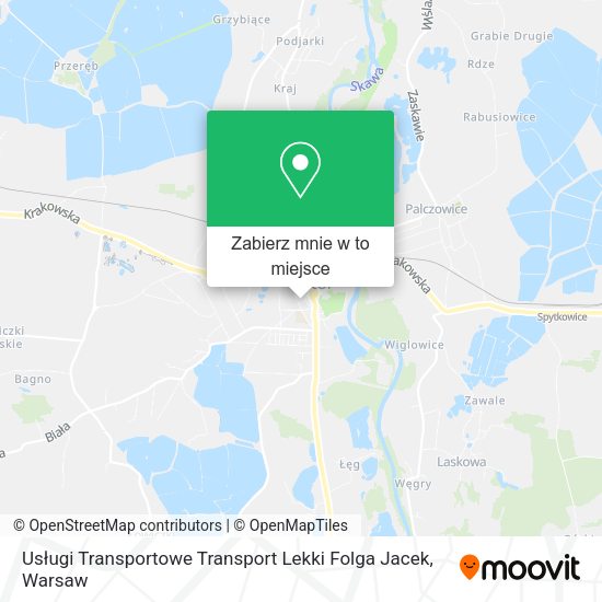 Mapa Usługi Transportowe Transport Lekki Folga Jacek