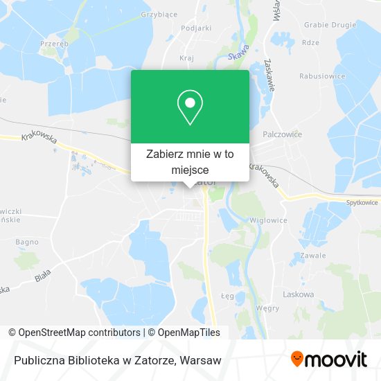 Mapa Publiczna Biblioteka w Zatorze