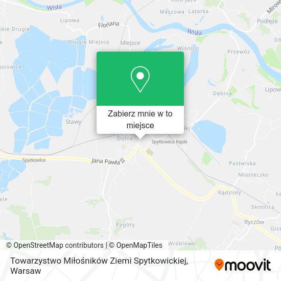 Mapa Towarzystwo Miłośników Ziemi Spytkowickiej