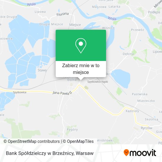 Mapa Bank Spółdzielczy w Brzeźnicy