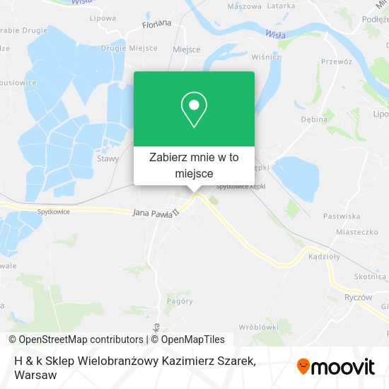 Mapa H & k Sklep Wielobranżowy Kazimierz Szarek