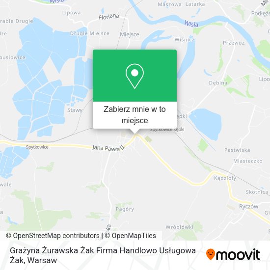 Mapa Grażyna Żurawska Żak Firma Handlowo Usługowa Żak