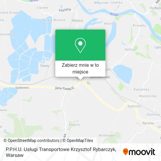 Mapa P.P.H.U. Usługi Transportowe Krzysztof Rybarczyk