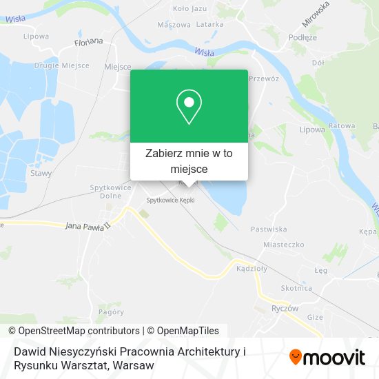 Mapa Dawid Niesyczyński Pracownia Architektury i Rysunku Warsztat