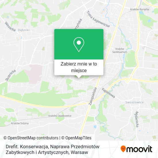 Mapa Drefit. Konserwacja, Naprawa Przedmiotów Zabytkowych i Artystycznych