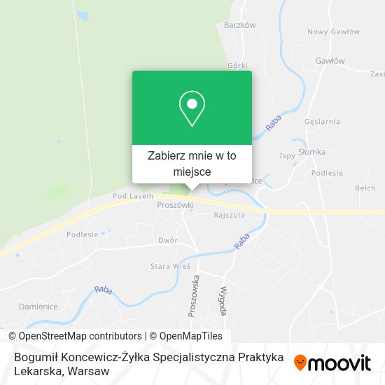 Mapa Bogumił Koncewicz-Żyłka Specjalistyczna Praktyka Lekarska