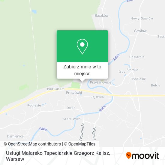 Mapa Usługi Malarsko Tapeciarskie Grzegorz Kalisz