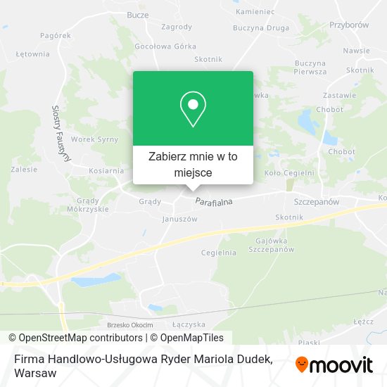 Mapa Firma Handlowo-Usługowa Ryder Mariola Dudek