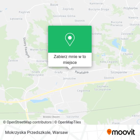 Mapa Mokrzyska Przedszkole