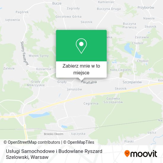 Mapa Usługi Samochodowe i Budowlane Ryszard Szelowski