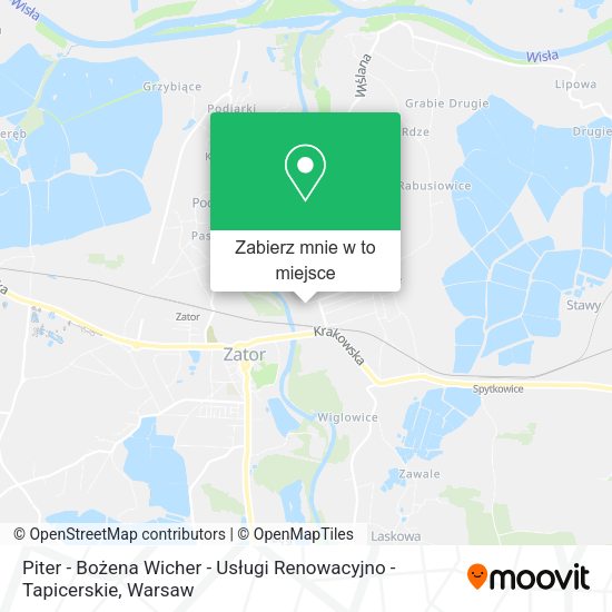 Mapa Piter - Bożena Wicher - Usługi Renowacyjno - Tapicerskie