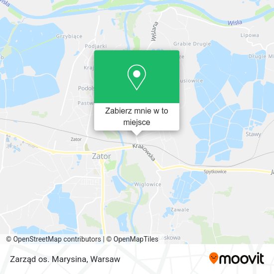 Mapa Zarząd os. Marysina