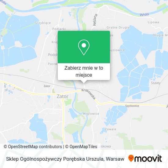 Mapa Sklep Ogólnospożywczy Porębska Urszula