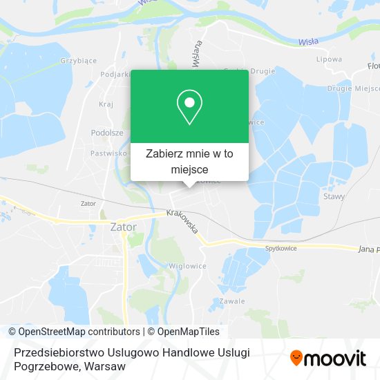 Mapa Przedsiebiorstwo Uslugowo Handlowe Uslugi Pogrzebowe