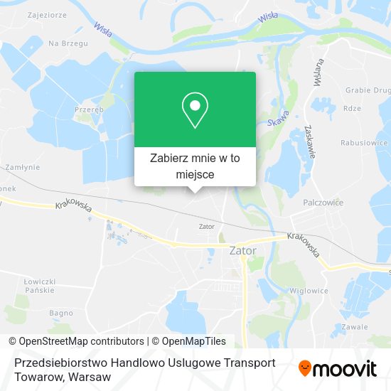 Mapa Przedsiebiorstwo Handlowo Uslugowe Transport Towarow