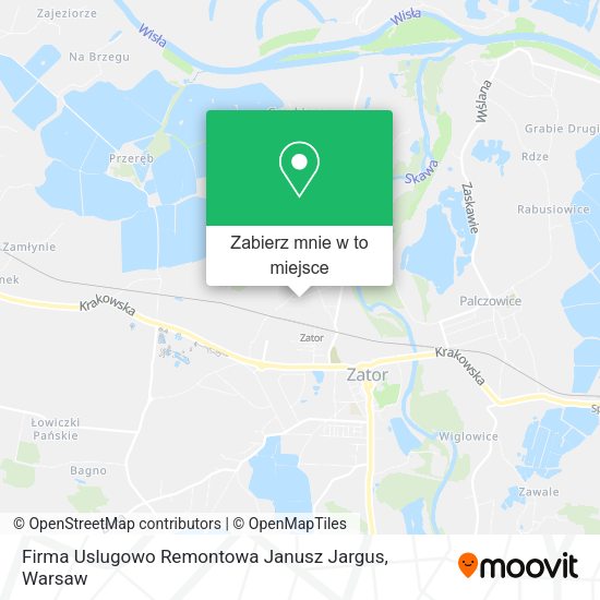 Mapa Firma Uslugowo Remontowa Janusz Jargus