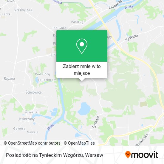 Mapa Posiadłość na Tynieckim Wzgórzu