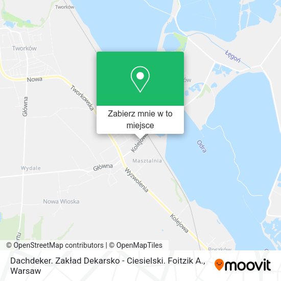 Mapa Dachdeker. Zakład Dekarsko - Ciesielski. Foitzik A.