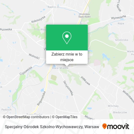 Mapa Specjalny Ośrodek Szkolno-Wychowawczy