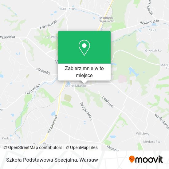 Mapa Szkoła Podstawowa Specjalna