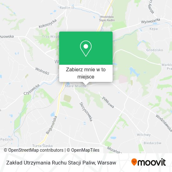 Mapa Zakład Utrzymania Ruchu Stacji Paliw