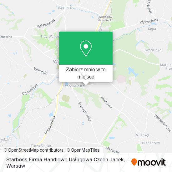 Mapa Starboss Firma Handlowo Usługowa Czech Jacek