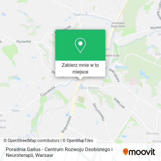 Mapa Poradnia Gallus - Centrum Rozwoju Osobistego i Neuroterapii