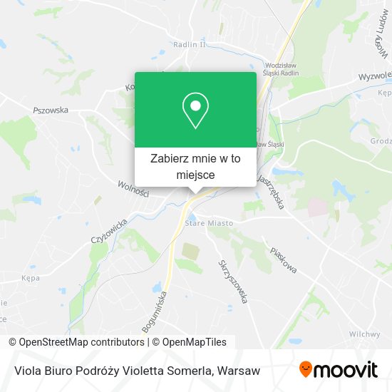 Mapa Viola Biuro Podróży Violetta Somerla