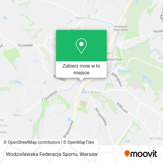 Mapa Wodzisławska Federacja Sportu