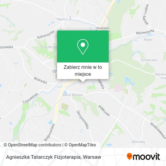 Mapa Agnieszka Tatarczyk Fizjoterapia