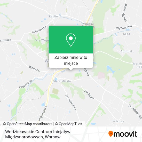 Mapa Wodzisławskie Centrum Inicjatyw Międzynarodowych