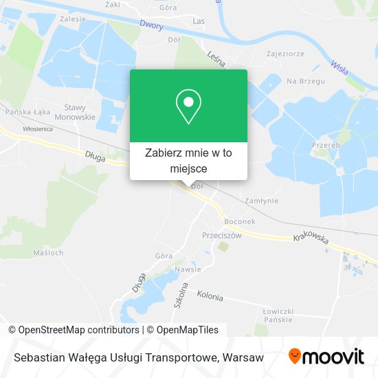 Mapa Sebastian Wałęga Usługi Transportowe