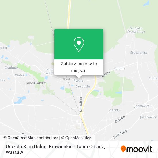 Mapa Urszula Kloc Usługi Krawieckie - Tania Odzież