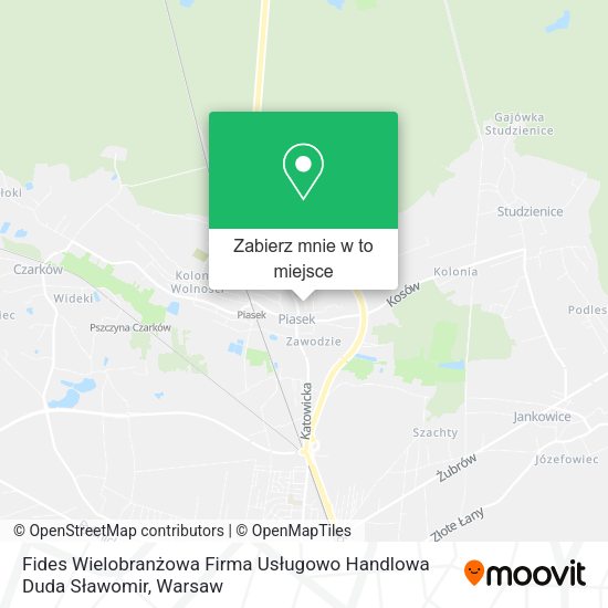 Mapa Fides Wielobranżowa Firma Usługowo Handlowa Duda Sławomir