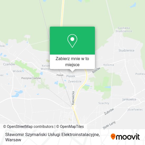 Mapa Sławomir Szymański Usługi Elektroinstalacyjne