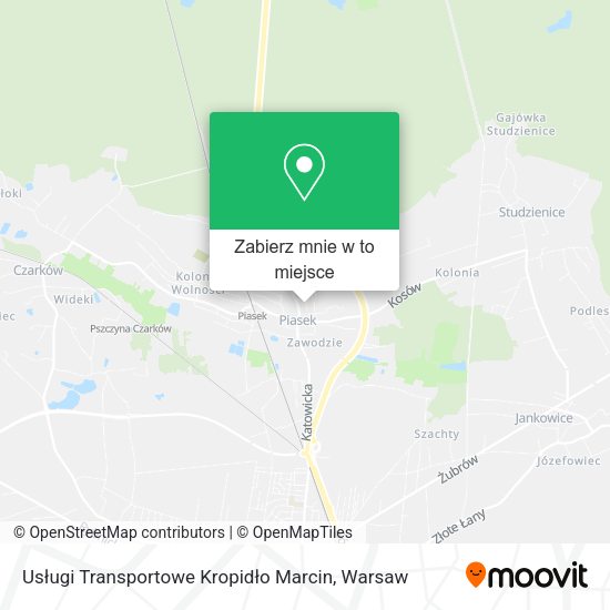 Mapa Usługi Transportowe Kropidło Marcin