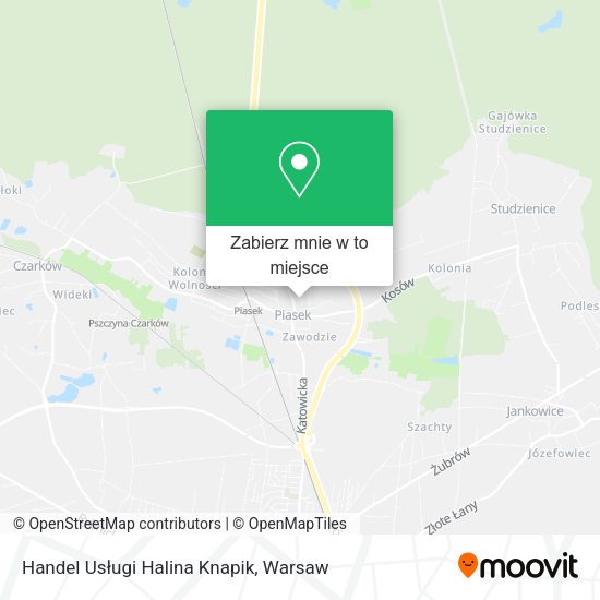 Mapa Handel Usługi Halina Knapik