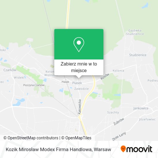 Mapa Kozik Mirosław Modex Firma Handlowa