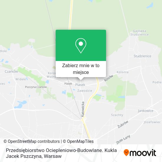 Mapa Przedsiębiorstwo Ociepleniowo-Budowlane. Kukla Jacek Pszczyna