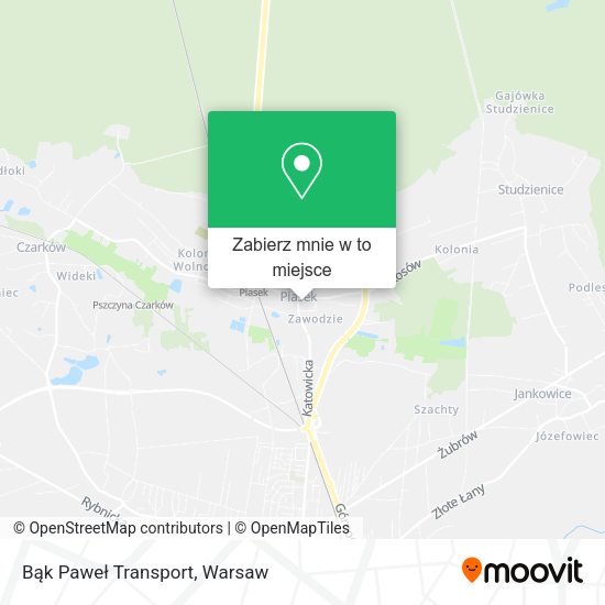 Mapa Bąk Paweł Transport