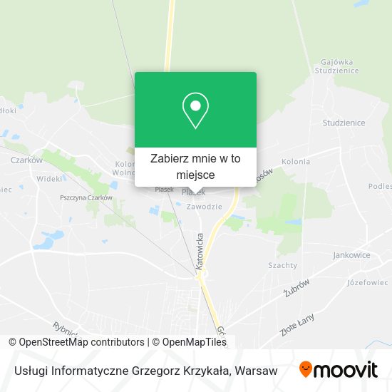 Mapa Usługi Informatyczne Grzegorz Krzykała