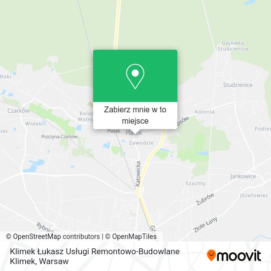 Mapa Klimek Łukasz Usługi Remontowo-Budowlane Klimek