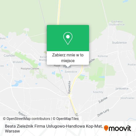 Mapa Beata Zieleźnik Firma Usługowo-Handlowa Kop-Mat