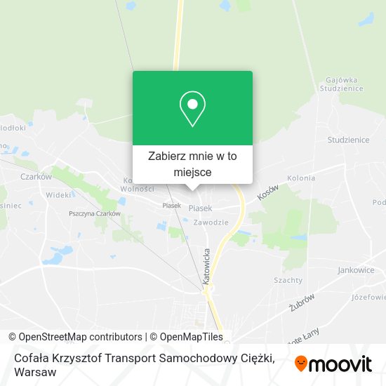 Mapa Cofała Krzysztof Transport Samochodowy Ciężki