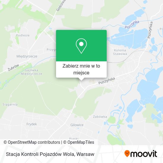 Mapa Stacja Kontroli Pojazdów Wola