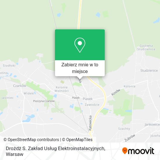 Mapa Drożdż S. Zakład Usług Elektroinstalacyjnych